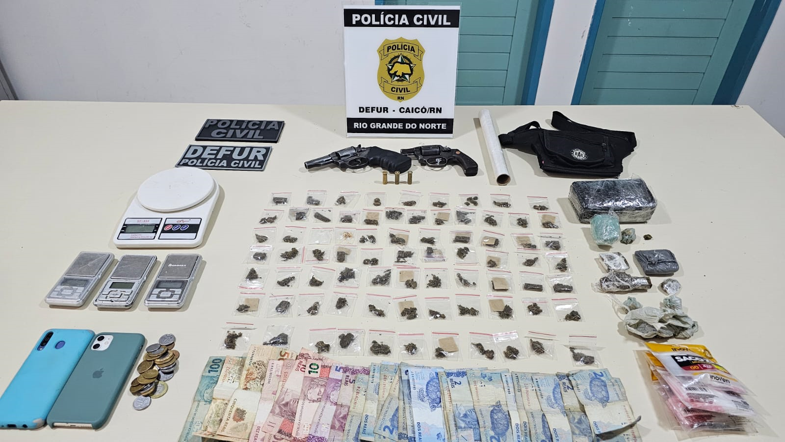 Polícia Civil Prende Suspeitos de Roubos e Tráfico de Drogas em Caicó