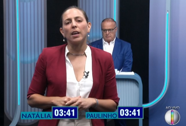 Trocas de acusações marcam debate entre Natália e Paulinho na Inter TV Cabugi