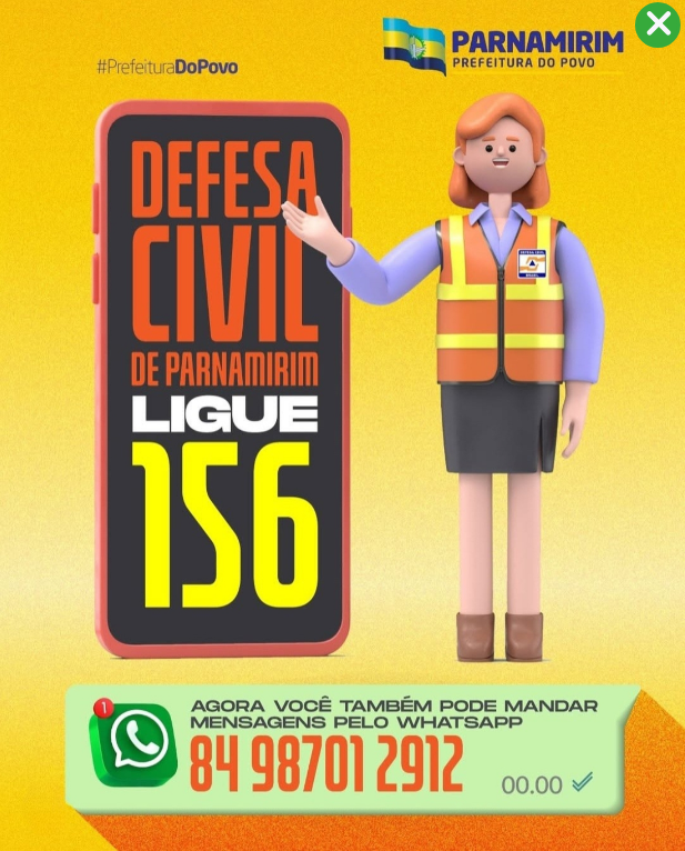 Defesa Civil de Parnamirim amplia canais de atendimento à população